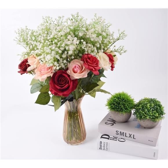 10Pcs Baby Breath/Gypsophila Artificial FakeSilk Plants Wedding Party Decoration - Picture 4 of 6